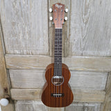 Ohana Concert CK-10 Starter Pack Laminate Mahogany Ukulele, Bag, Tuner, Strap, Button v325