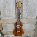 Ohana Concert CK-350G All Solid Koa with Abalone Gloss Ukulele with Hardcase v332