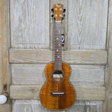 Ohana Tenor TK-570G All Solid Premium Koa Birds Abalone Inlay Ukulele v333