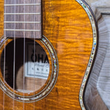 Ohana Tenor TK-570G All Solid Premium Koa Birds Abalone Inlay Ukulele v333