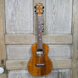 Ohana Tenor TK-570G All Solid Premium Koa Birds Abalone Inlay Ukulele v333