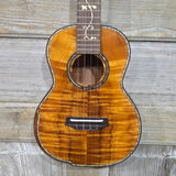 Ohana Tenor TK-575G All Solid Premium Koa Wooden Inlay Comfort Beveled Edge Gloss Ukulele v334