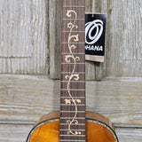Ohana Tenor TK-575G All Solid Premium Koa Wooden Inlay Comfort Beveled Edge Gloss Ukulele v334