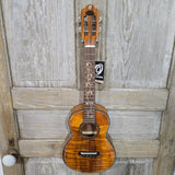Ohana Tenor TK-575G All Solid Premium Koa Wooden Inlay Comfort Beveled Edge Gloss Ukulele v334
