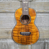 Ohana Tenor TK-575G All Solid Premium Koa Wooden Inlay Comfort Beveled Edge Gloss Ukulele v334