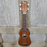Ohana Soprano Starter Pack SK-10 Laminate Mahogany Ukulele Bag, Tuner, Strap, Button v341