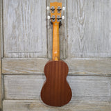 Ohana Soprano Starter Pack SK-10 Laminate Mahogany Ukulele Bag, Tuner, Strap, Button v342