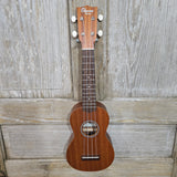 Ohana Soprano Starter Pack SK-10 Laminate Mahogany Ukulele Bag, Tuner, Strap, Button v343