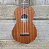 Ohana Soprano Starter Pack SK-10 Laminate Mahogany Ukulele Bag, Tuner, Strap, Button v343