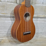 Ohana Soprano Starter Pack SK-10 Laminate Mahogany Ukulele Bag, Tuner, Strap, Button v343