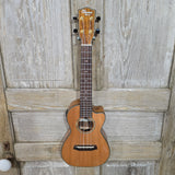 Ohana Concert CK-260GCE All Solid Cedar / Acacia A/E Cutaway Ukulele v350