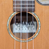Ohana Concert CK-260GCE All Solid Cedar / Acacia A/E Cutaway Ukulele v351