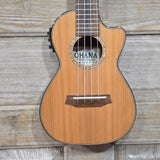 Ohana Concert CK-260GCE All Solid Cedar / Acacia A/E Cutaway Ukulele v352