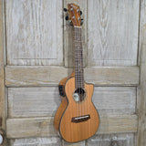Ohana Concert CK-260GCE All Solid Cedar / Acacia A/E Cutaway Ukulele v352