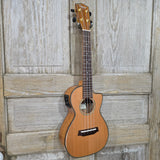 Ohana Concert CK-260GCE All Solid Cedar / Acacia A/E Cutaway Ukulele v353