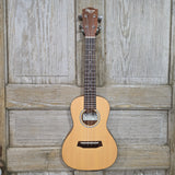 Ohana Concert Slimline CKS-22E Solid Spruce Top / Laminate Mahogany Passive Pickup Ukulele v354