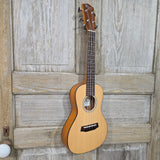 Ohana Concert Slimline CKS-22E Solid Spruce Top / Laminate Mahogany Passive Pickup Ukulele v354