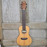 Ohana Concert Slimline CKS-22E Solid Spruce Top / Laminate Mahogany Passive Pickup Ukulele v355