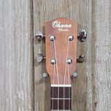 Ohana Concert Slimline CKS-22E Solid Spruce Top / Laminate Mahogany Passive Pickup Ukulele v355