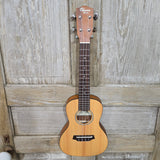Ohana Concert Slimline CKS-22E Solid Spruce Top / Laminate Mahogany Passive Pickup Ukulele v355