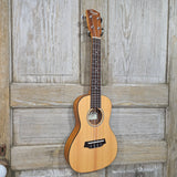 Ohana Concert Slimline CKS-22E Solid Spruce Top / Laminate Mahogany Passive Pickup Ukulele v355