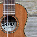 Ohana Concert CK-40 All Solid Redwood / Rosewood Limited Edition Setup Ukulele v356