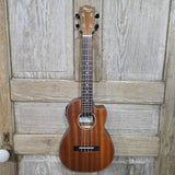 Ohana Tenor TK-35CE All Solid Mahogany Satin Cutaway A/E Ukulele v367