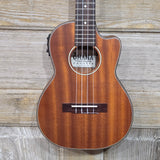 Ohana Tenor TK-35CE All Solid Mahogany Satin Cutaway A/E Ukulele v367