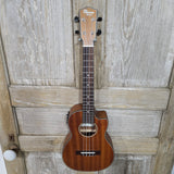 Ohana Tenor TK-35CE All Solid Mahogany Satin Cutaway A/E Ukulele v367