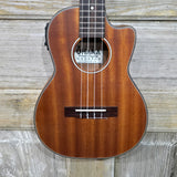 Ohana Tenor TK-35CE All Solid Mahogany Satin Cutaway A/E Ukulele v367