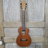 Ohana Tenor TK-35CE All Solid Mahogany Satin Cutaway A/E Ukulele v368