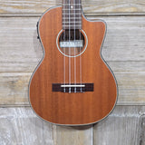 Ohana Tenor TK-35CE All Solid Mahogany Satin Cutaway A/E Ukulele v368