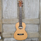 Ohana Tenor Slimline TKS-22E Solid Spruce Top / Laminate Mahogany Back & Sides Passive Pickup Ukulele v369