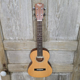 Ohana Tenor Slimline TKS-22E Solid Spruce Top / Laminate Mahogany Back & Sides Passive Pickup Ukulele v369