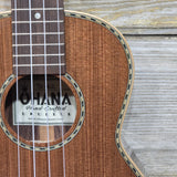 Ohana Tenor TK-42 All Solid Sinker Redwood / Rosewood Lim Edition Setup Ukulele v382