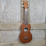 Ohana Soprano Starter Pack SK-10 Laminate Mahogany Ukulele Bag, Tuner, Strap, Button v389
