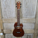 Ohana Tenor TK-60CG Blem All Solid Mahogany Cutaway Worth Brown Gloss Ukulele v394