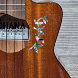 Ohana Tenor TK-60CG Blem All Solid Mahogany Cutaway Worth Brown Gloss Ukulele v394