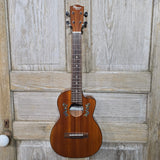 Ohana Tenor TK-60CG All Solid Mahogany Cutaway Worth Brown Gloss Ukulele v395