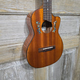 Ohana Tenor TK-60CG All Solid Mahogany Cutaway Worth Brown Gloss Ukulele v395
