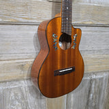 Ohana Tenor TK-60CG All Solid Mahogany Cutaway Worth Brown Gloss Ukulele v395