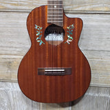 Ohana Tenor TK-60CG All Solid Mahogany Cutaway Worth Brown Gloss Ukulele v396