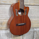 Ohana Tenor TK-60CG All Solid Mahogany Cutaway Worth Brown Gloss Ukulele v396