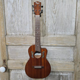 Ohana Tenor TK-60CG All Solid Mahogany Cutaway Worth Brown Gloss Ukulele v397