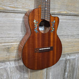 Ohana Tenor TK-60CG All Solid Mahogany Cutaway Worth Brown Gloss Ukulele v397