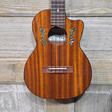 Ohana Tenor TK-60CG All Solid Mahogany Cutaway Worth Brown Gloss Ukulele v398