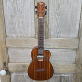 Ohana Tenor TK-60CG All Solid Mahogany Cutaway Worth Brown Gloss Ukulele v398