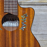 Ohana Tenor TK-60CG All Solid Mahogany Cutaway Worth Brown Gloss Ukulele v398