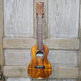 Ohana Concert CK-490 All Solid Koa Vintage Style 3 Satin Ukulele with Hardcase v401