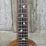 Ohana Concert CK-370G All Solid Koa Birds Abalone Inlay Ukulele v402
